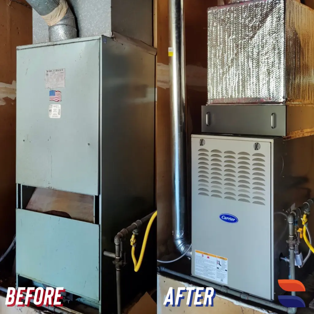 Carrier 58SB furnace installed by Nur HVAC