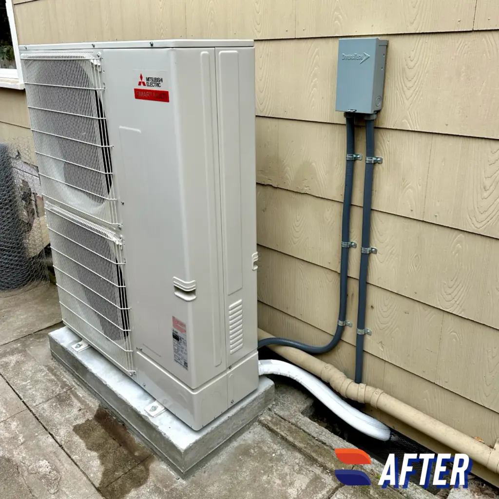 Mitsubishi MXZ-SM36NA multi-zone heat pump installed by Nur HVAC