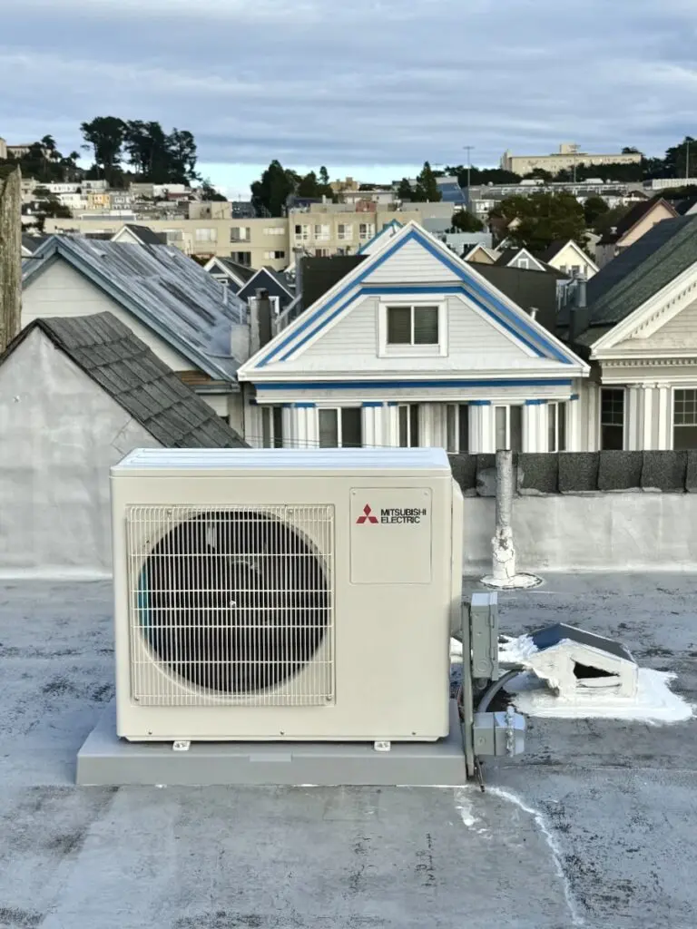 Mitsubishi MXZ-2C20NA outdoor unit installed by Nur HVAC