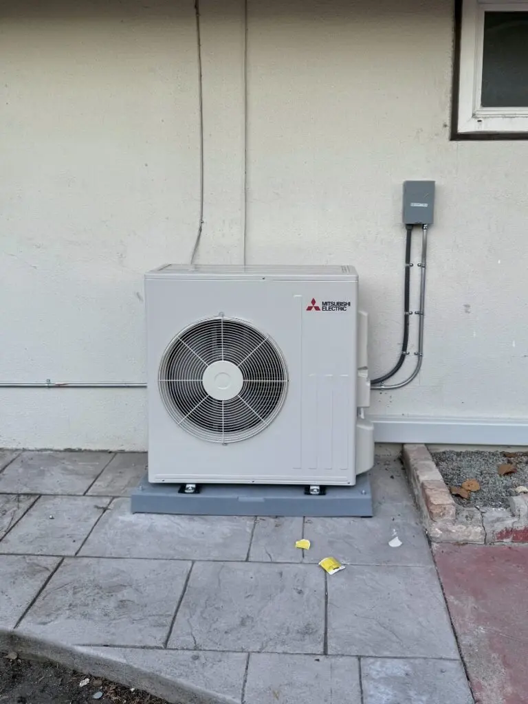 Mitsubishi SUZ-KA24NA heat pump installed by Nur HVAC in Sunnyvale, CA