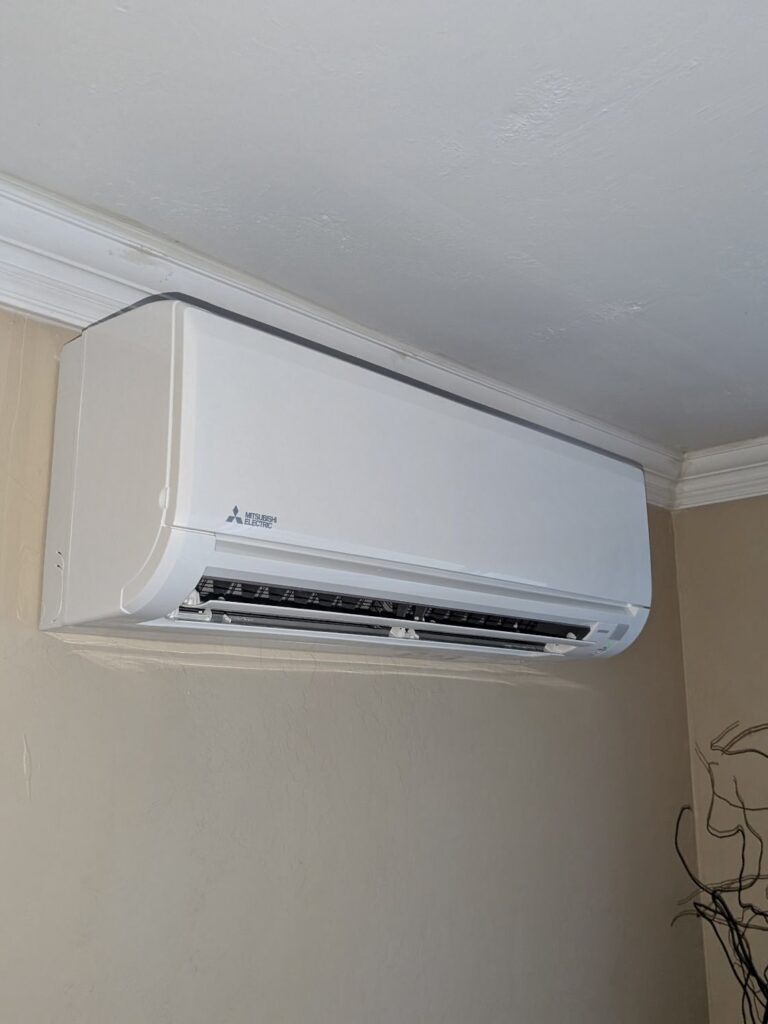 We just completed the installation of the Mitsubishi MUZ-JP12WA Mini Split System — the perfect blend of efficiency and comfort for any home. Whether it’s keeping things cool during the hot summer months or providing warmth when the temperatures drop, this system has you covered all year long.

With its sleek design, quiet operation, and powerful performance, the MUZ-JP12WA is a game-changer for homeowners looking to upgrade their HVAC system. Plus, it’s energy-efficient, which means better comfort at a lower cost!

If you’re ready to experience the future of home comfort, give us a call today to schedule your installation.