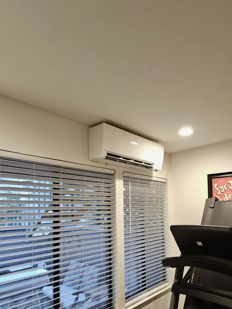 Mitsubishi FS-series mini-split indoor unit installed by Nur HVAC
