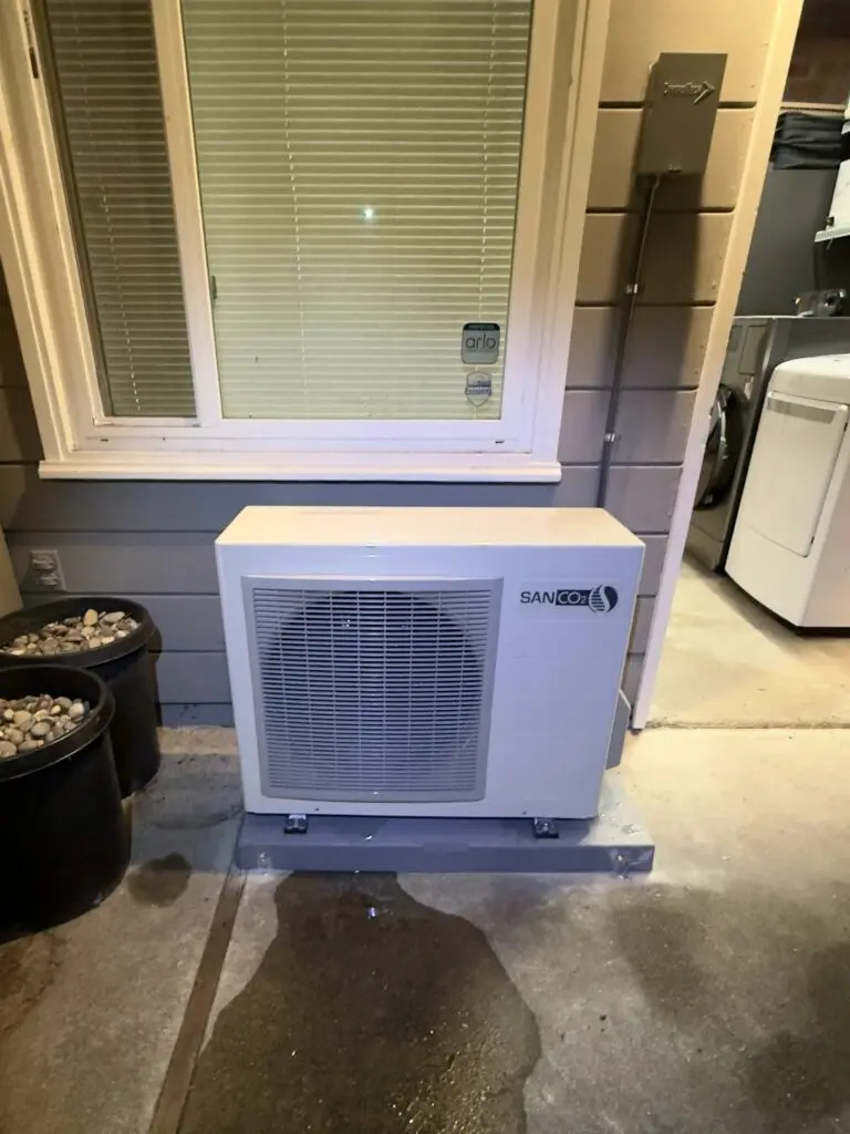 SANCO2 SAN-83SSAQA heat pump water heater installed by Nur HVAC