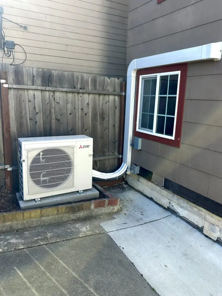 Mitsubishi FS-series mini split system installed by Nur HVAC
