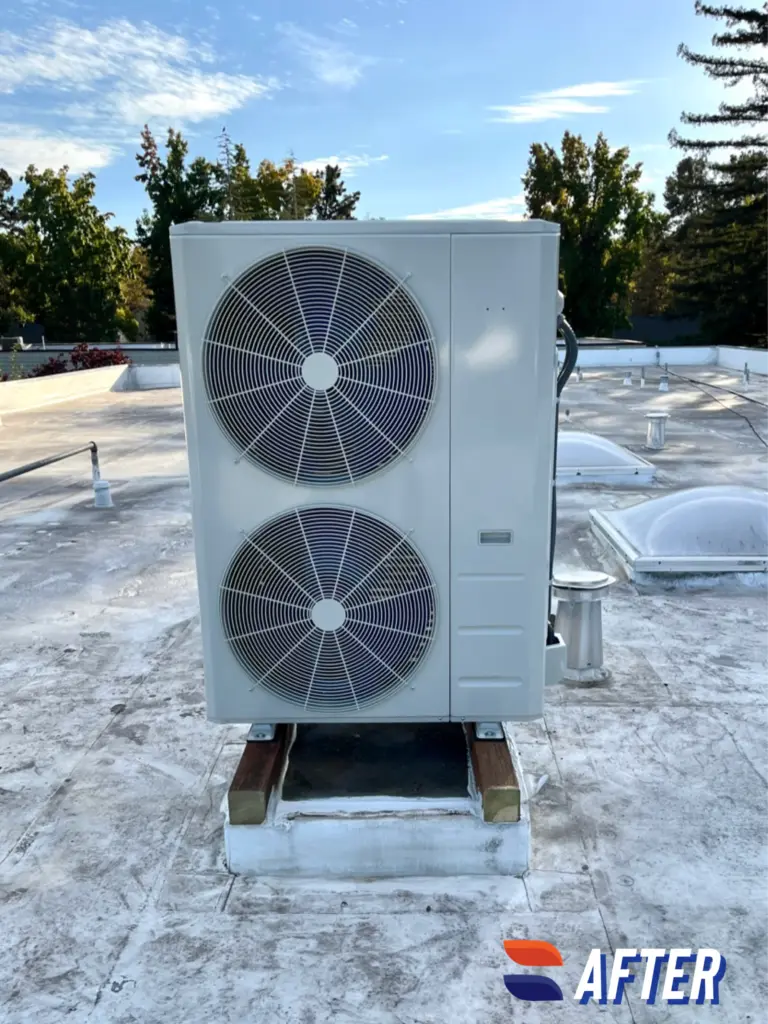 Carrier 38MURAQ48AA3 heat pump unit installed by Nur HVAC