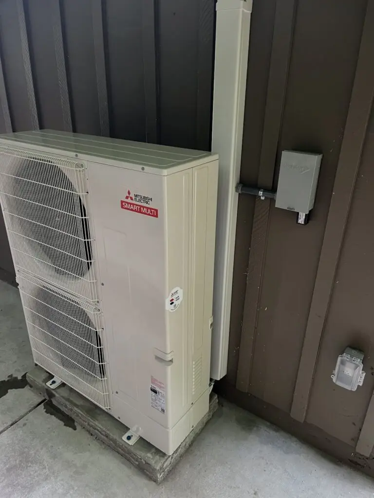Mitsubishi MXZ-SM48NAM2 multi-zone heat pump installed by Nur HVAC