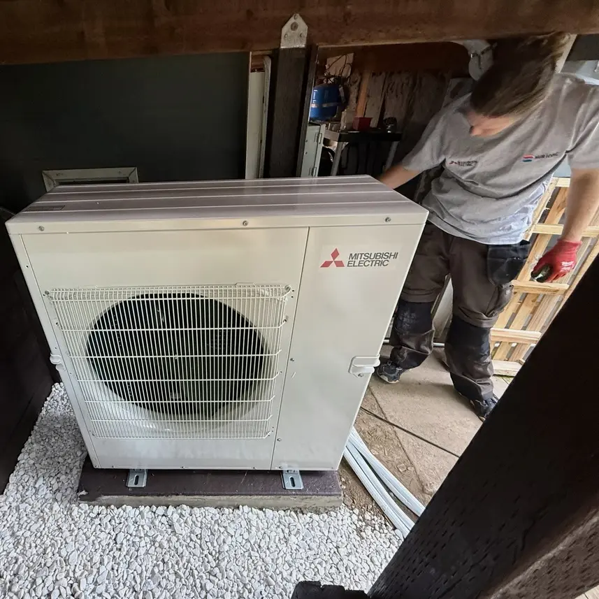 Mitsubishi MXZ-5C42NA heat pump system installed by Nur HVAC in San Anselmo, CA