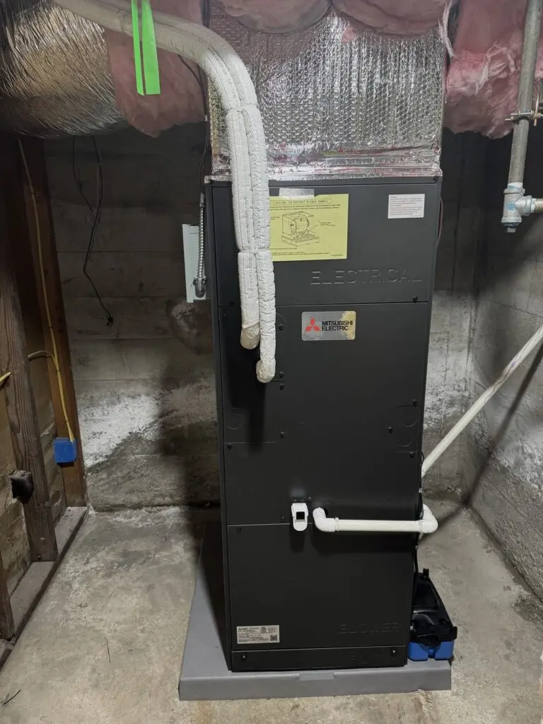 Mitsubishi Electric MXZ-SM36NA multi-zone outdoor heat pump installed by Nur HVAC