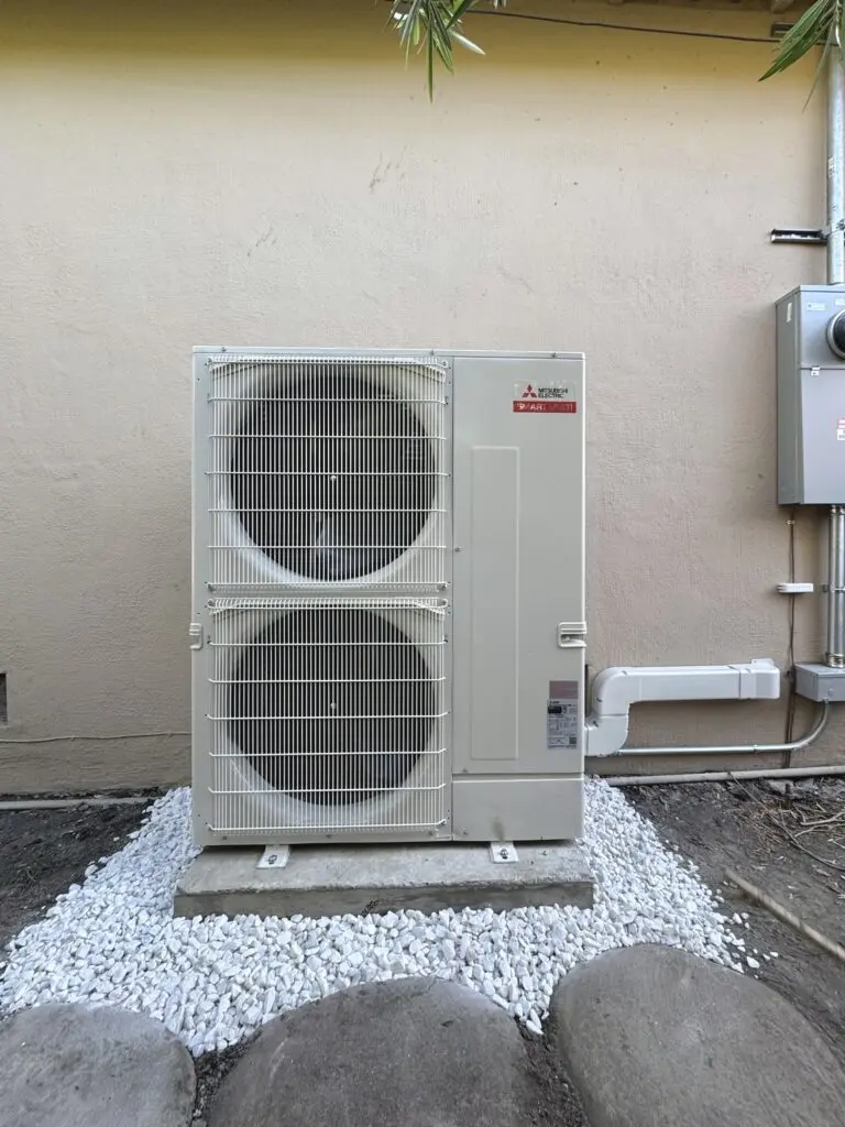 Mitsubishi Electric MXZ-SM36NA multi-zone outdoor heat pump installed by Nur HVAC