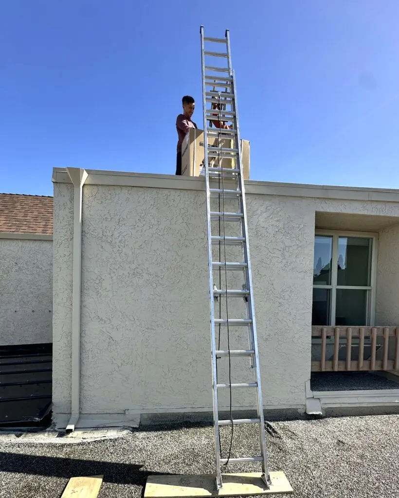 Check out this rooftop install of a Mitsubishi 1-zone MUZ-FS18NA heat pump system by our skilled techs! 

Built for high performance in all seasons, this system delivers powerful heating & cooling to a single zone with whisper-quiet operation and energy efficiency - all from the roof!

Highlights:

1.Compact, efficient design
2. Hyper-heating for cold climates
3. Rooftop install = zero ground space needed
4. Installed safely & securely by the NUR HVAC team

Whether it’s ground level or rooftops - we go wherever comfort is needed!

Want to learn more or get a quote? Call us today!
