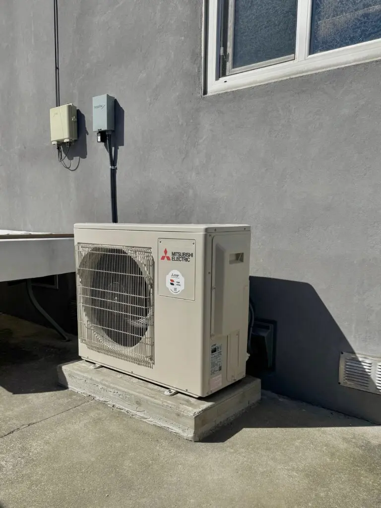 Mitsubishi MSZ-FS09NA wall-mounted mini split installed by Nur HVAC