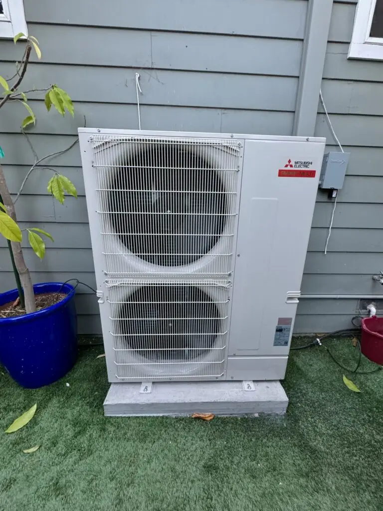 Mitsubishi MXZ-SM48NAM2 heat pump installation by Nur HVAC