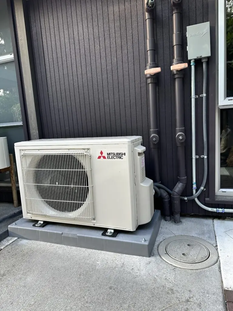 Mitsubishi MUZ-JP09NA one-zone ductless mini split installed by Nur HVAC
