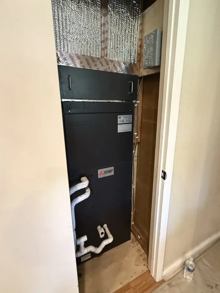 Mitsubishi MXZ-SM36NAM heat pump installation by Nur HVAC