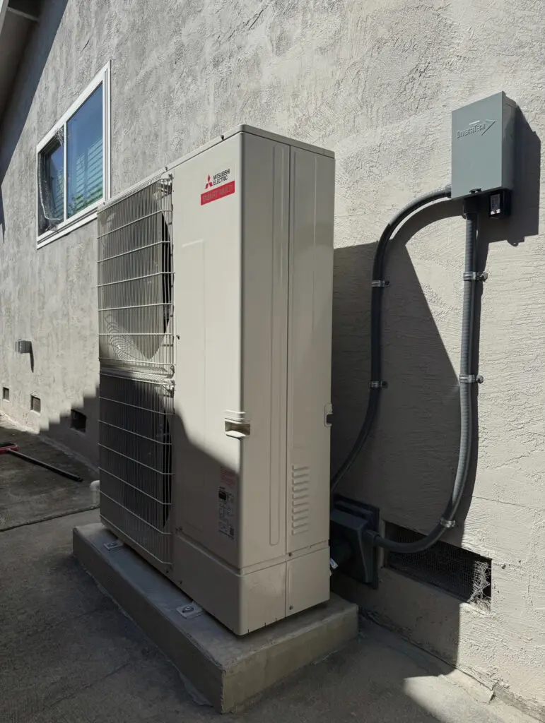 Mitsubishi MXZ-SM36NAM heat pump installed by Nur HVAC