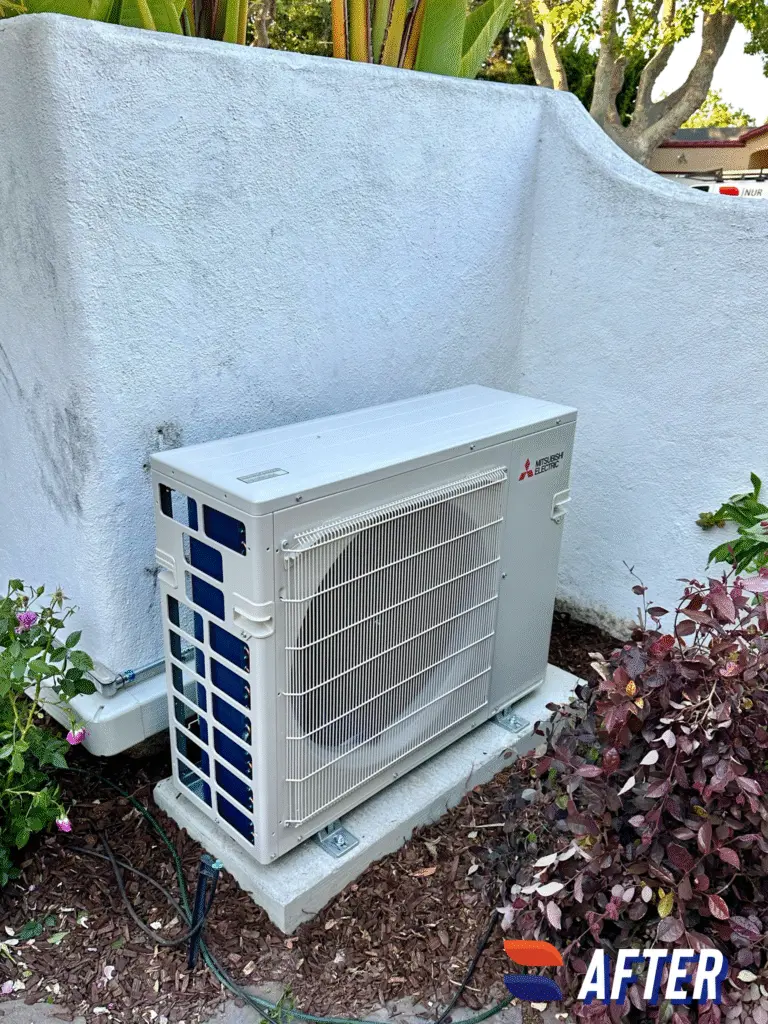 Mitsubishi 2-ton MXZ-3C24NA heat pump installed by Nur HVAC