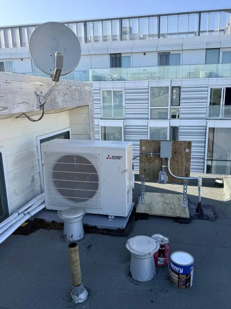 Mitsubishi Electric FS-Series ductless system installation by Nur HVAC