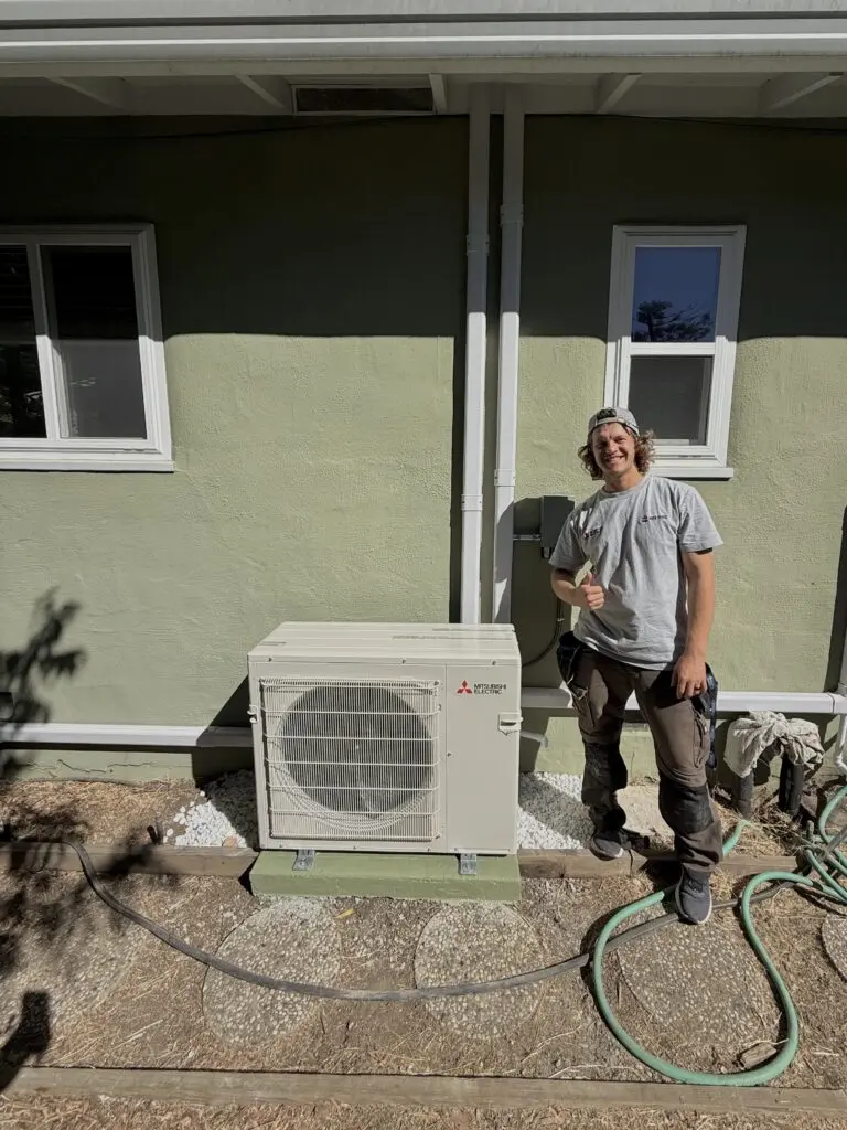 Mitsubishi MXZ-4D30NL ductless mini-split system installed by Nur HVAC