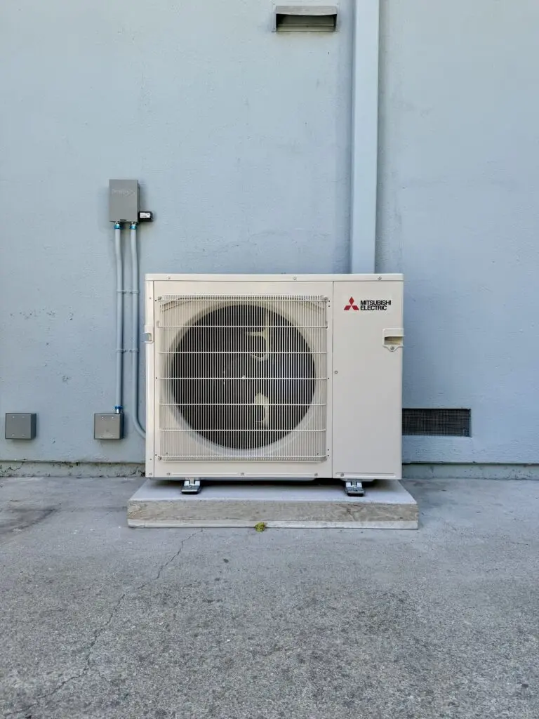 Mitsubishi MXZ-3D24NL outdoor heat pump installed by Nur HVAC