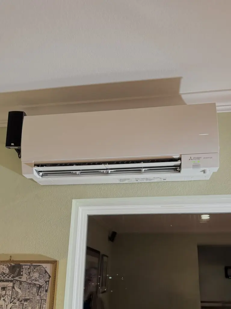 Mitsubishi FS-Series mini-split system installed by Nur HVAC