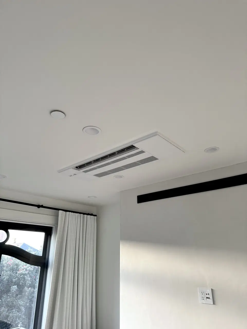 Mitsubishi SUZ-AA12NL ductless ceiling cassette installation