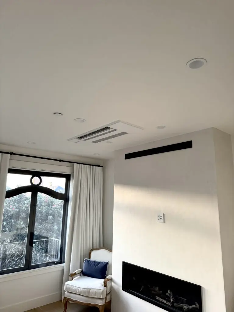 Mitsubishi Electric ceiling cassette installed by Nur HVAC