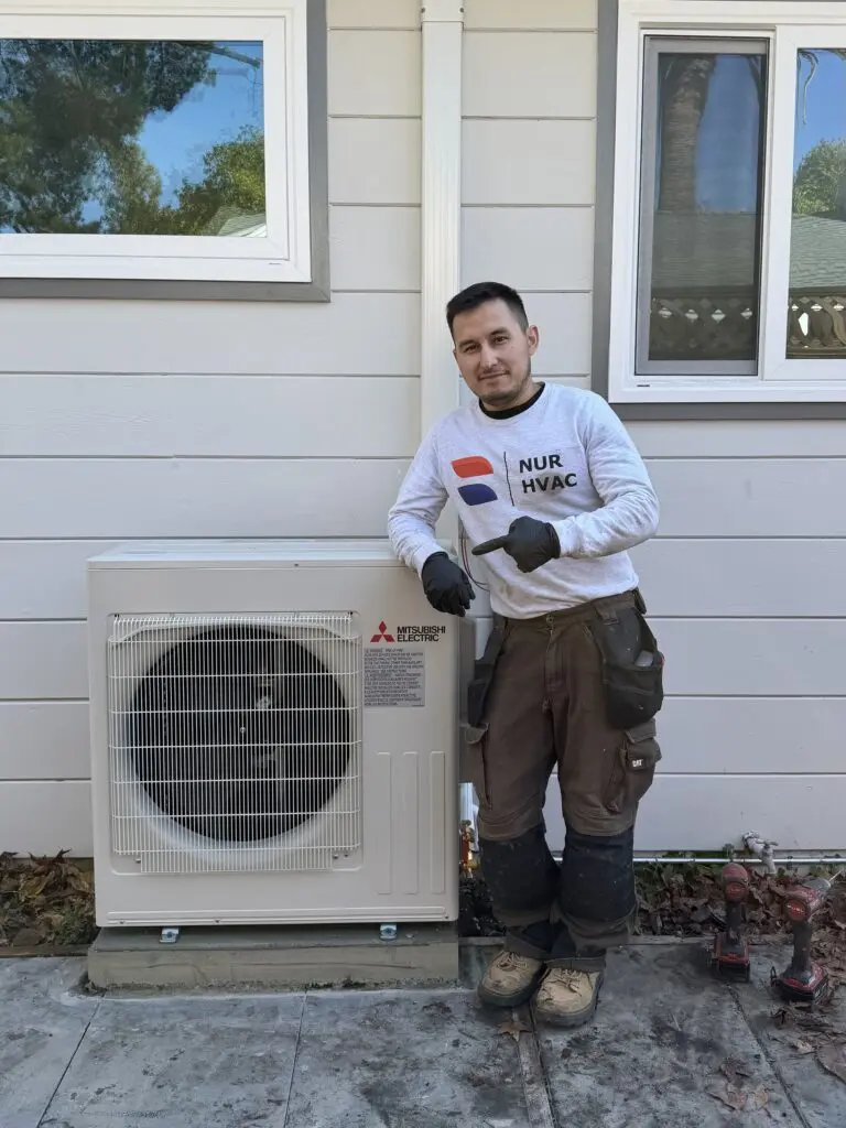 Mitsubishi Electric SUZ-AA30NL heat pump installed by Nur HVAC