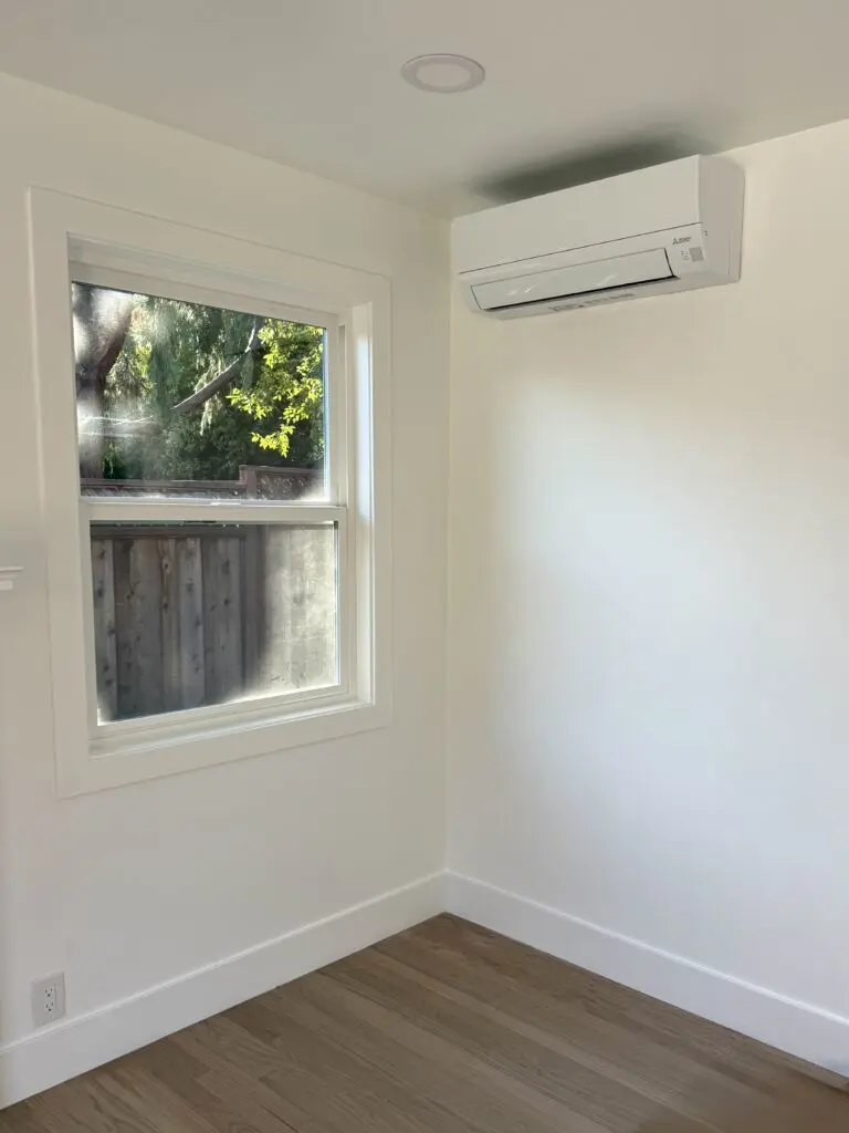 Mitsubishi Electric MUZ-JX12WL and MSZ-JX12WL ductless mini-split installed by Nur HVAC