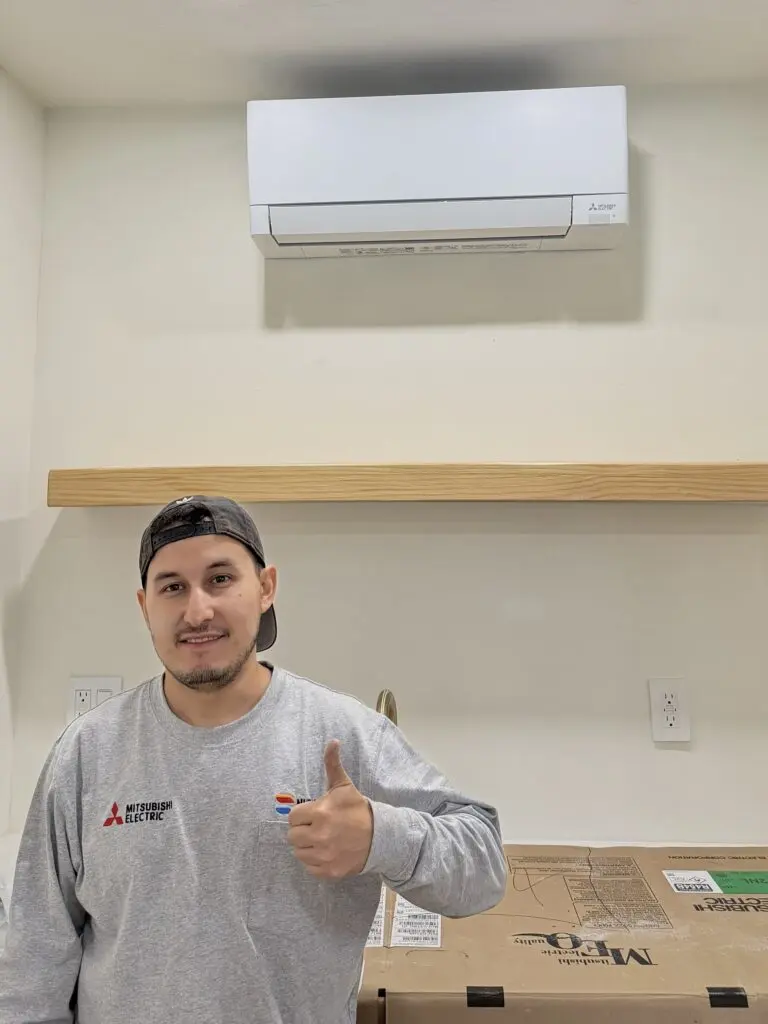 Mitsubishi Electric MUZ-GX12NL ductless mini-split installed by Nur HVAC