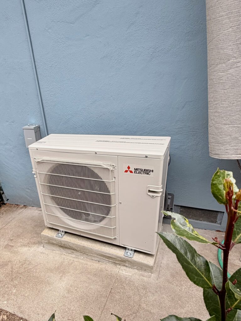 We recently completed a Mitsubishi MXZ-3D24NL heat pump installation with multiple MSZ-FX06NL wall-mounted units in Belmont, helping a homeowner transition from an older gas furnace to a modern all-electric comfort solution.

The existing furnace had served the home for many years, but it was becoming less efficient and lacked the flexibility to provide customized comfort throughout the house. The homeowner wanted a quieter, more energy-efficient system that could provide both heating and cooling while reducing reliance on natural gas.

A Mitsubishi ductless mini-split system was the perfect fit.

The MXZ-3D24NL outdoor heat pump provides reliable year-round performance, while the MSZ-FX06NL wall-mounted units allow each space to be controlled independently. Whether one room needs cooling while another requires heating, the system can deliver comfort exactly where it’s needed.

Thinking about upgrading your home’s comfort and efficiency?

Contact NUR HVAC today for a free estimate.
