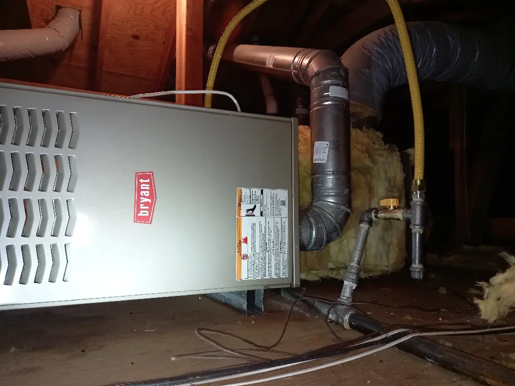 Bryant two-stage furnace replacement in San Jose, CA
