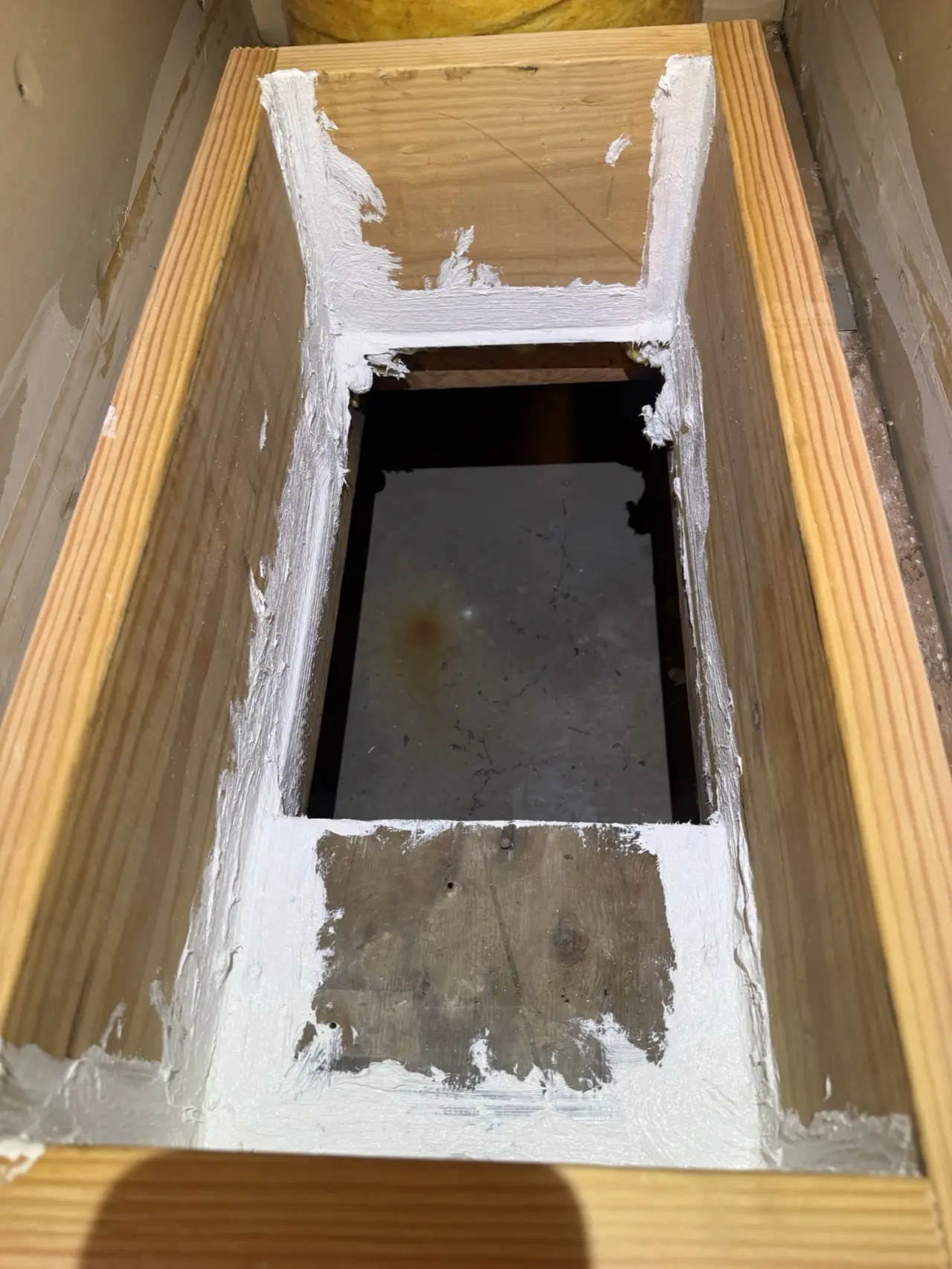 Sealed return-air opening prepared for a Carrier furnace in San Jose