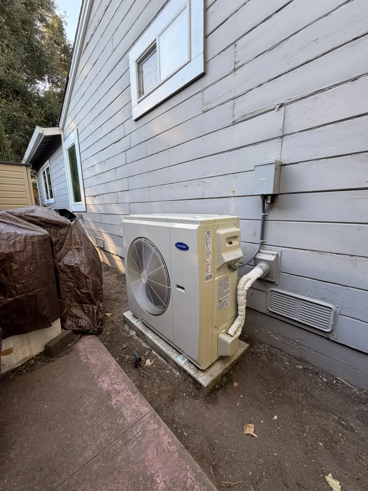Carrier 3 Ton Heat Pump Installation in Redwood City, CA