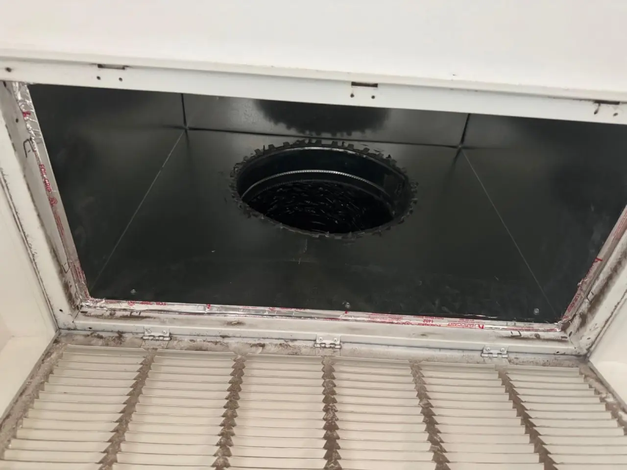 Sealed return air plenum and filter for a Carrier heat pump in Redwood City