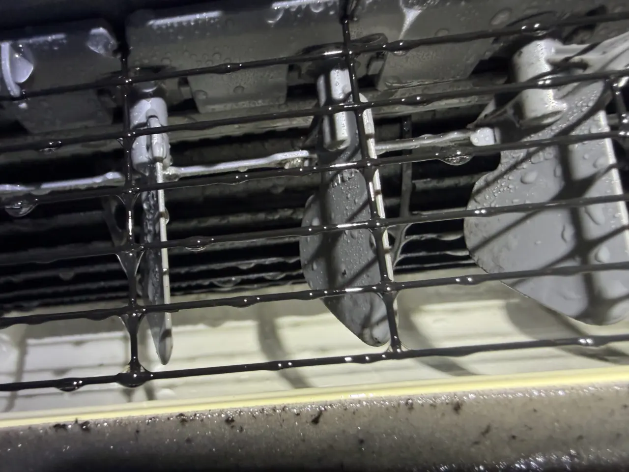 Cleaned fan blades on a Mitsubishi mini split indoor unit in Mountain View, CA