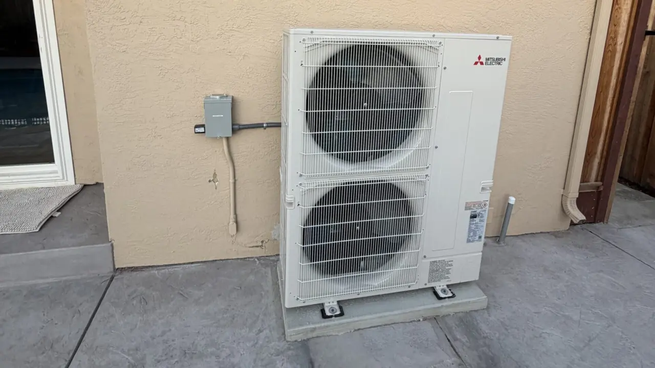 Mitsubishi 3-ton heat pump Installation in Cupertino