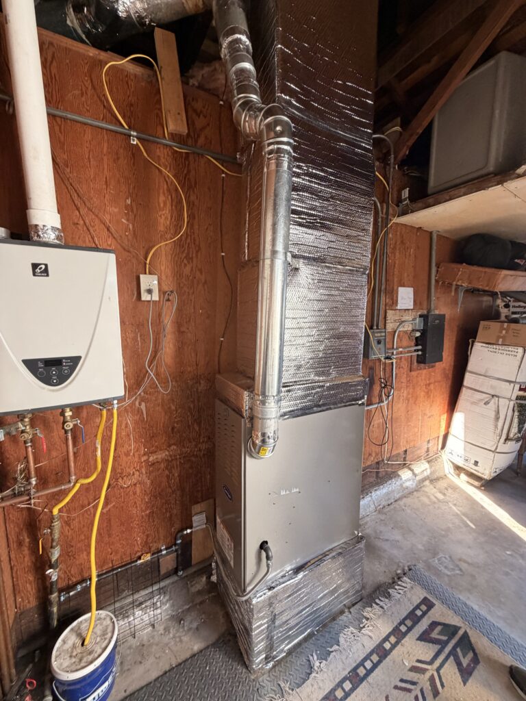 After: New Carrier Furnace Installation in San Bruno, CA