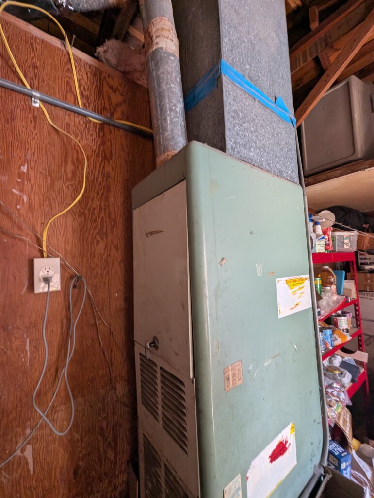 Before: New Carrier Furnace Installation in San Bruno, CA