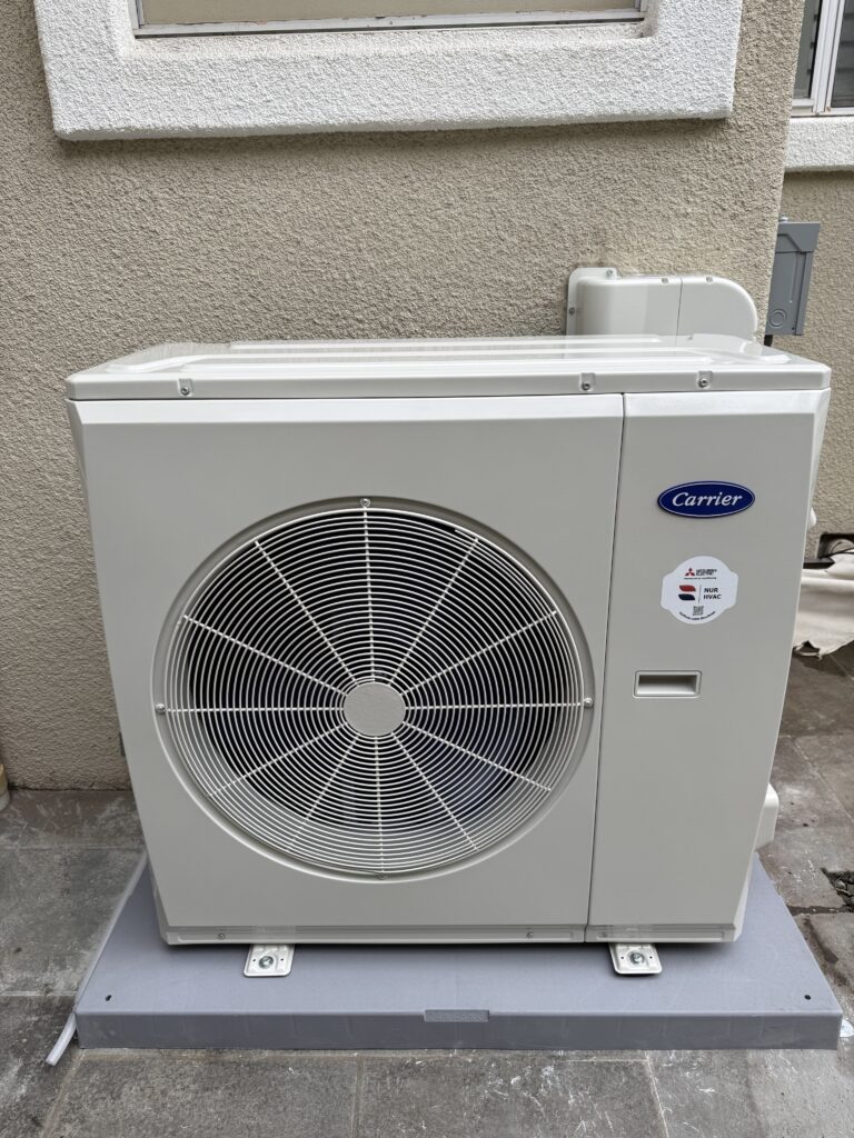 Carrier Heat Pump Installation in San Carlos