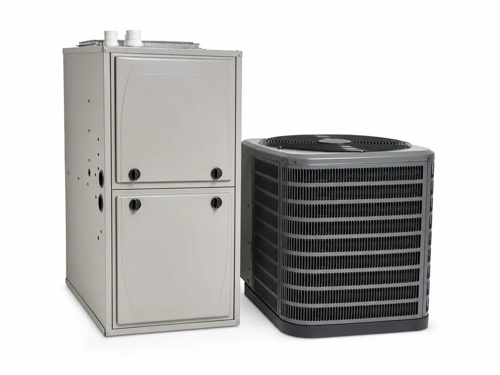 Carrier central air conditioner and furnace system