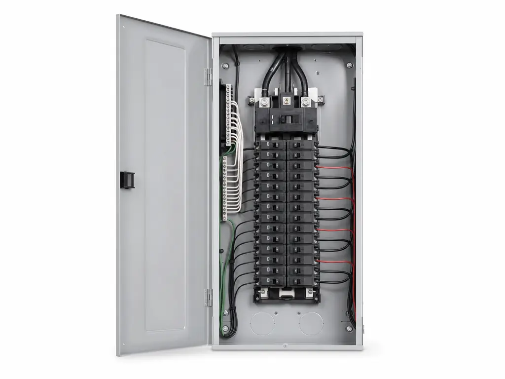Modern residential electrical service panel upgrade